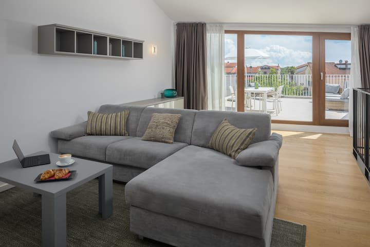 Duplex Apartment With Terrace - Funtana