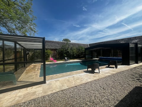 "Colleville" heated pool neard D-Dday Beaches