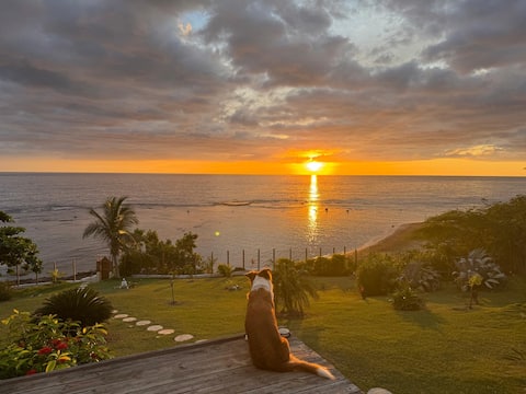 Spectacular villa with private beachfront &staff