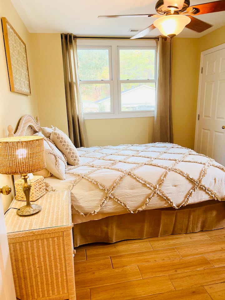 Multiple sleeping areas ideal for families and groups.