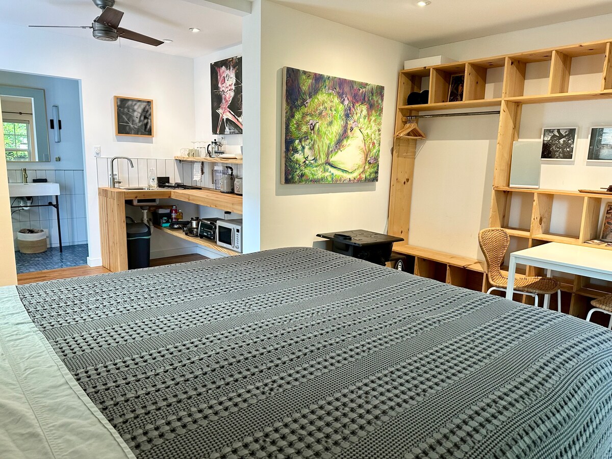Modern Bungalow, Art Filled Studio