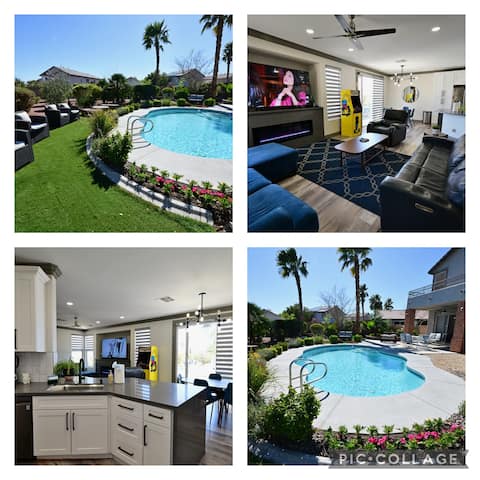 Urban Hip Retreat with heated pool &huge backyard