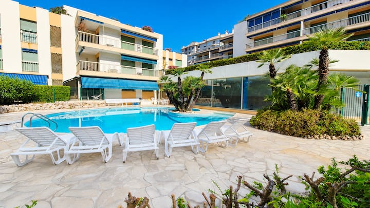 Appartement Familial Face à La Mer Avec Piscine - Cannes