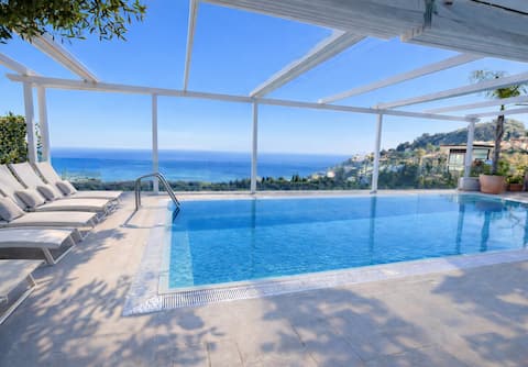 Taormina • Sea View Villa • Private Pool
