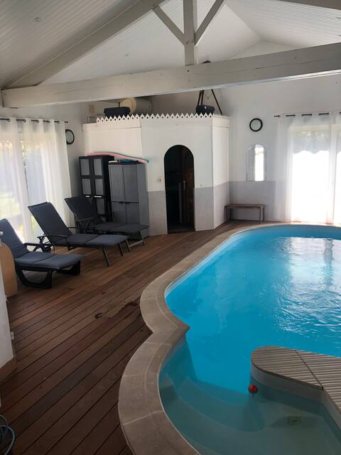 Charming house with heated indoor pool