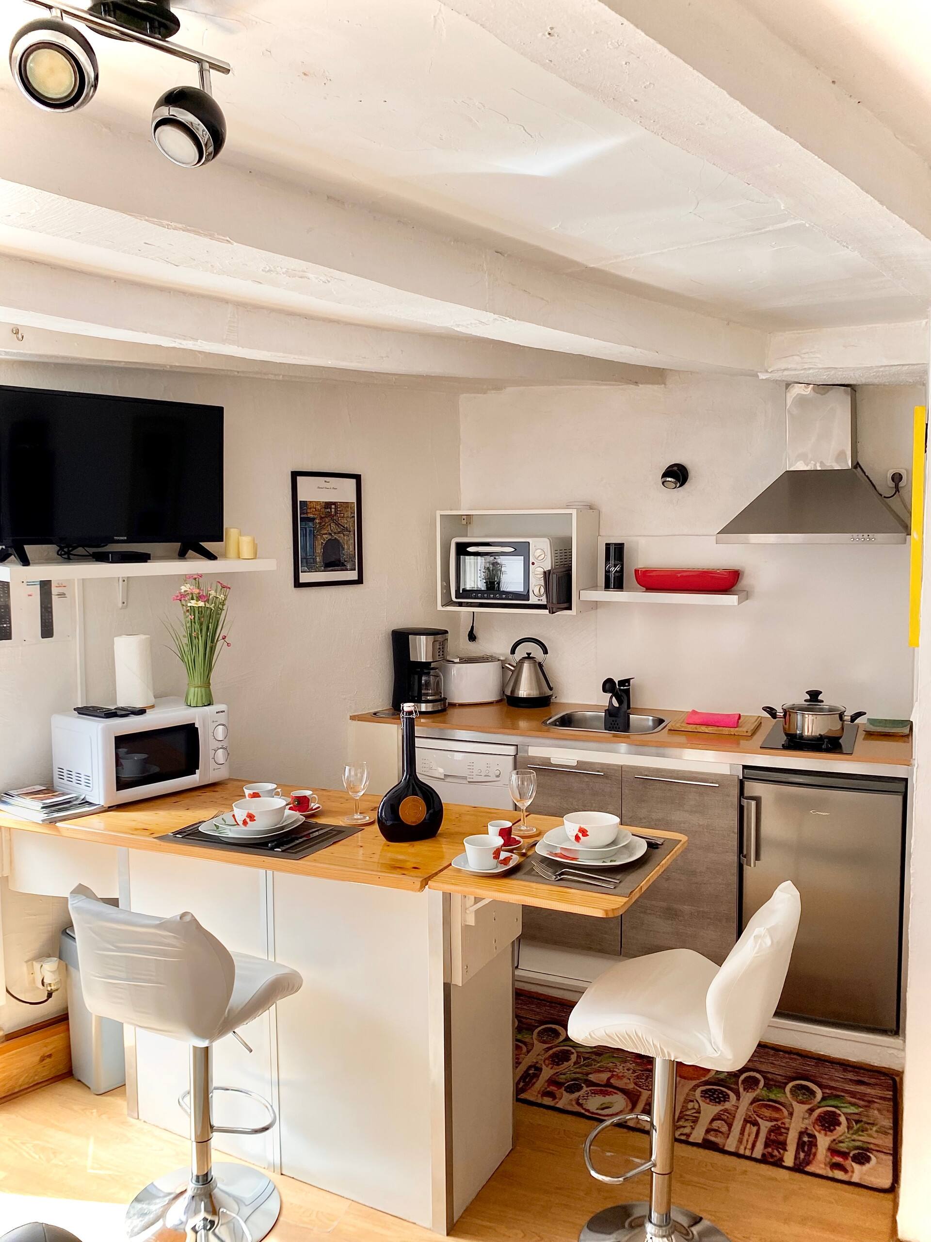 Studio Climatízado en el Centro Medieval de Sarlat (FRANREAL)