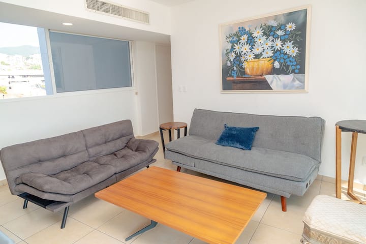 Spacious Family Flat With Terrace Sea View - Acapulco