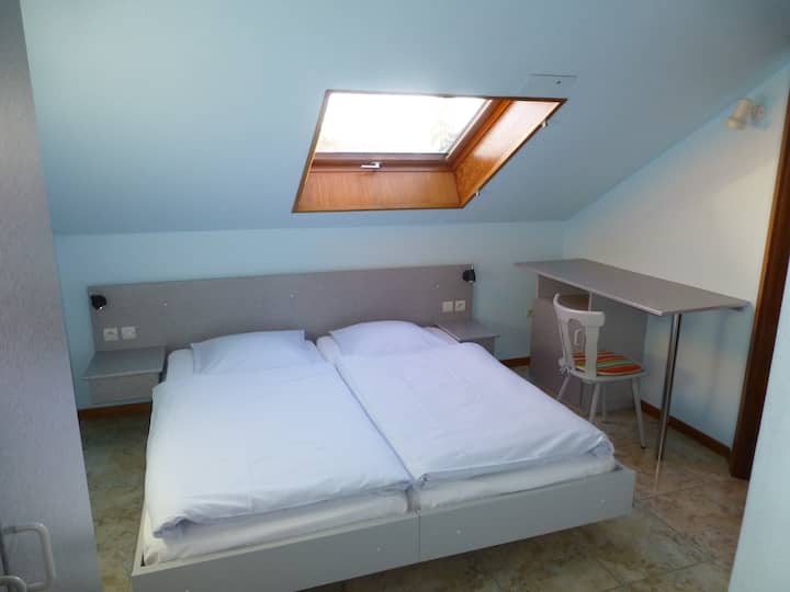 Habitación azul «Les Tourterelles»