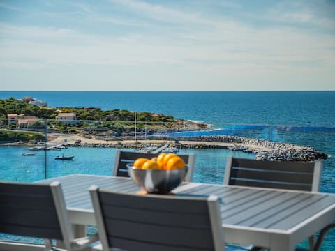 Sopramare T3 (45 m²), XL terrace, sea view, air-conditioned