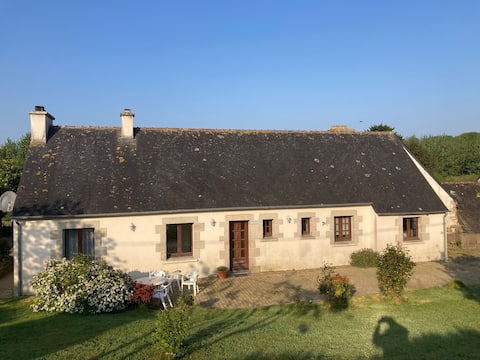 Single-story country house.