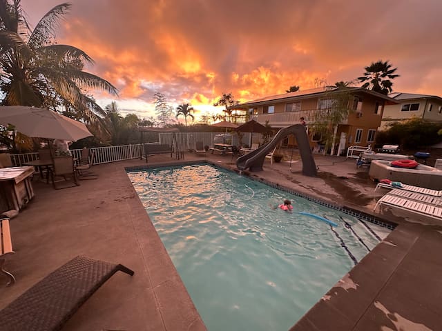 Ocean view home with pool and waterslide!