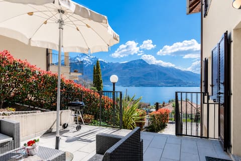 Lake Como Gravedona apartment with lake view
