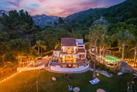 Malibu Retreat Estate w/ Guest House + salt POOL