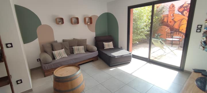 Loft Sur Les Hauteurs, Calme, Terrasse Clim & Wifi - Port-Vendres