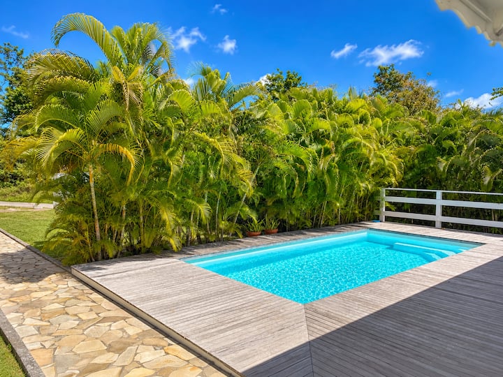 Villa Tropicale Piscine Privée 7 Pers - Guadalupe