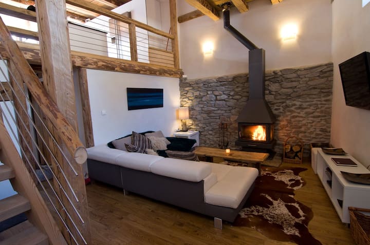 Chalet Alpin Avec Cheminée & Vue Montagne - Les Menuires