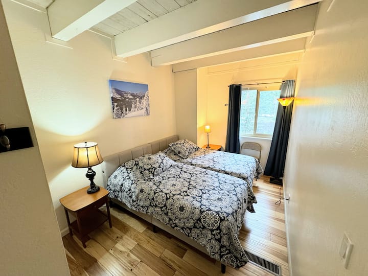 Twin beds could be moved together for couple