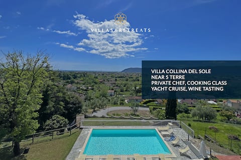 Villa Collina Del Sole 12P A/C, pool, near Cinque Terre