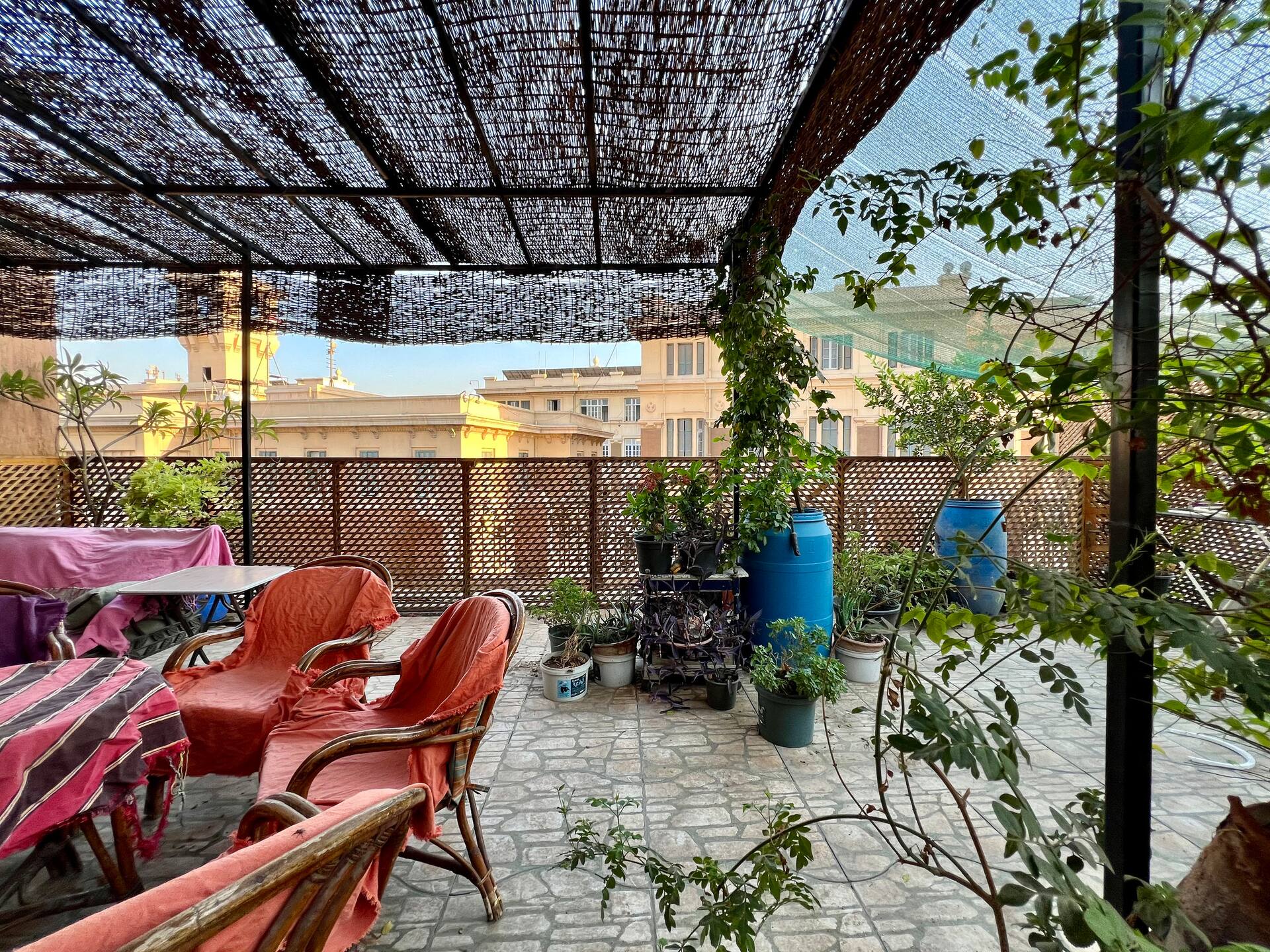 2BD on a rooftop in downtown