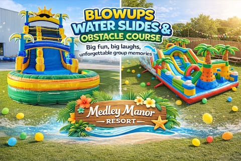 Medley Manor Resort sleeps over 65