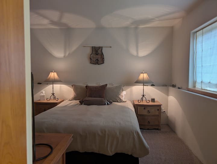 Morning Sunshine and View to Aspens and Wildflowers.