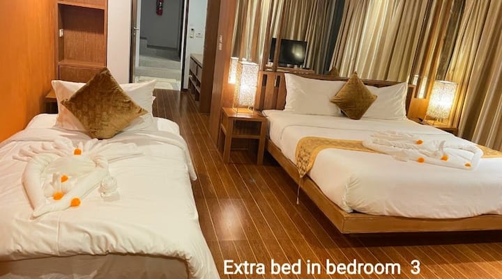 מיטה נוספת תוגדר אם תזמינו מקום לאורח נוסף מעל 8