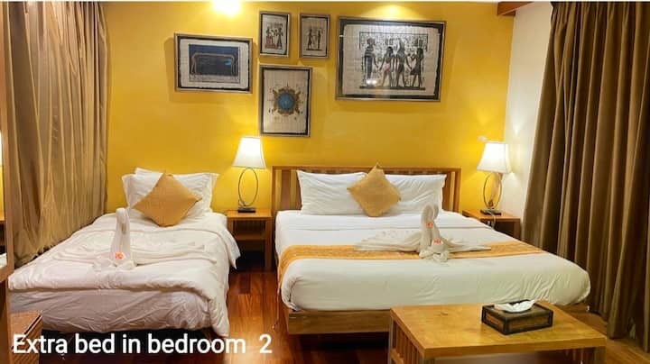 מיטה נוספת תוגדר אם תזמינו מקום לאורח נוסף מעל 8