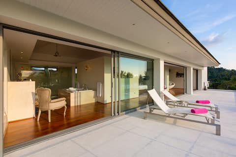 Baan Asan | 5BR Taling Ngam Beachfront Beach Villa