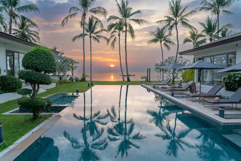 Baan Asan | 5BR Taling Ngam Beachfront Beach Villa