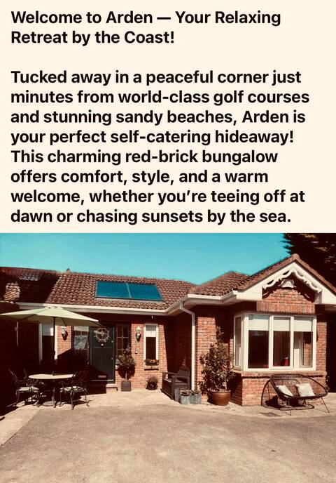 Stylish Bungalow for Golf, Beach and Ancient East