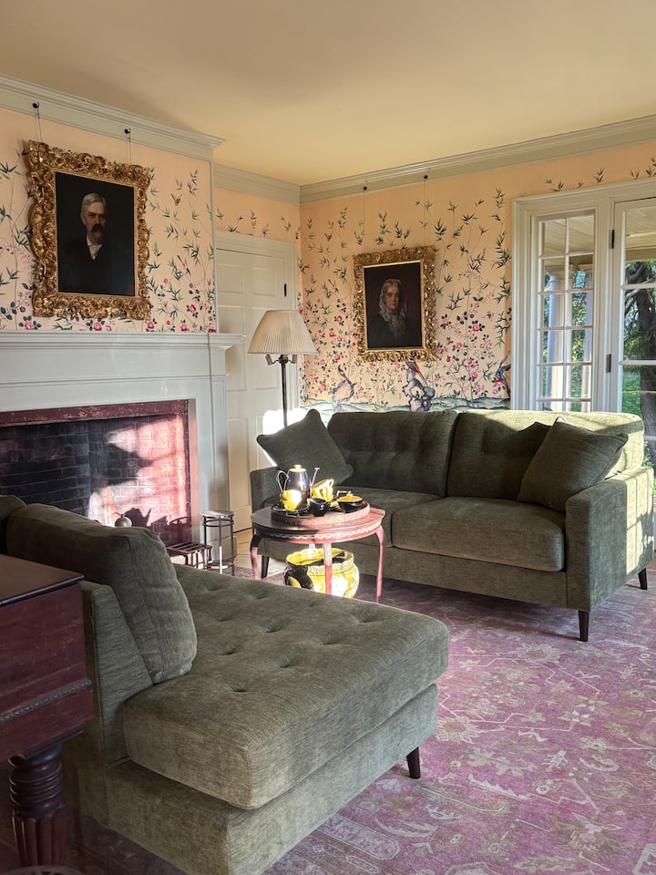 This season our Parlor shed some of the fussy formality its name implies by acquiring new seating, making it a space in which guests can comfortably lounge. I’m indebted to my late partner Robert Michael Davis for inspiring this change.