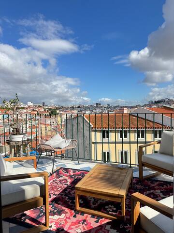 Lovely design apartment with big terrace.