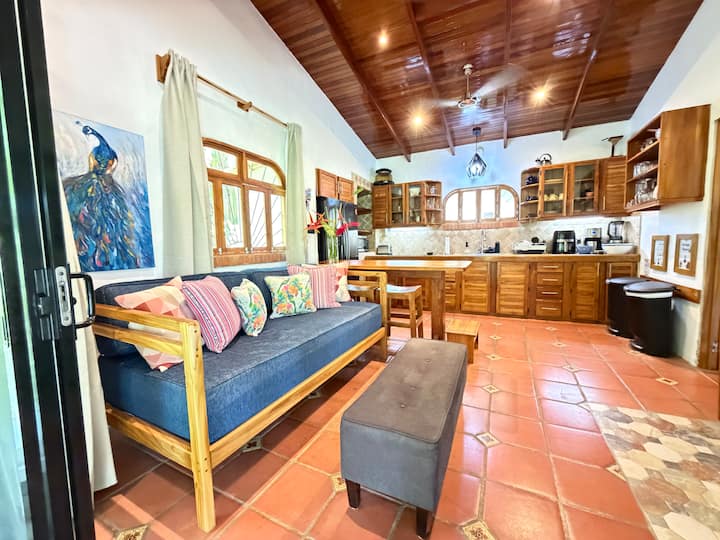 Add a 3rd guest to your reservation to include use of the daybed (sofa) with twin (single) memory foam mattress for an overnight guest. There are room darkening shades and ceiling fans for added sleeping comfort. 