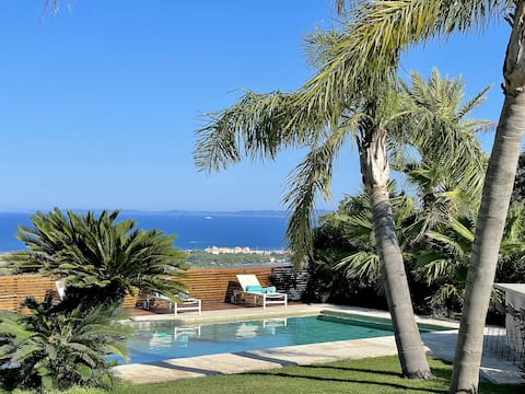 Luxury villa for 12 people / Sea and island view / Swimming pool / Hot tub