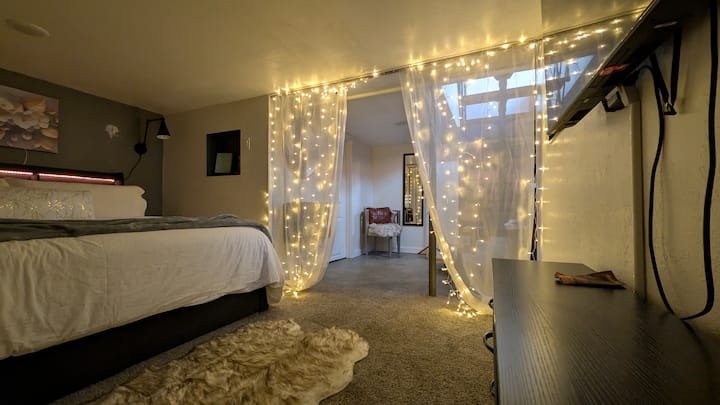 Super romantic and spacious master bedroom