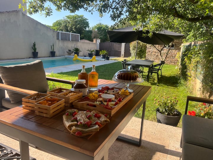 Villa Avec Piscine Privé Proche Avignon - Sorgues