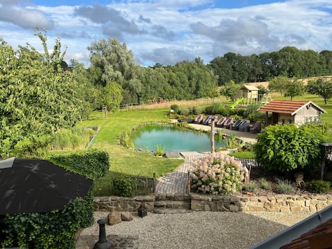 Kuhlmann's farm with natural swimming pond