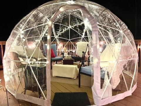 Casino Wine Down House with Winter Igloo