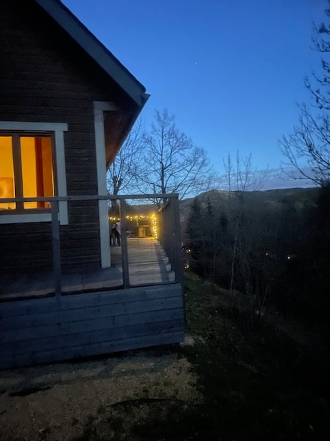 Wood Chalet & Nordic Hot Tub – Mont Lozère