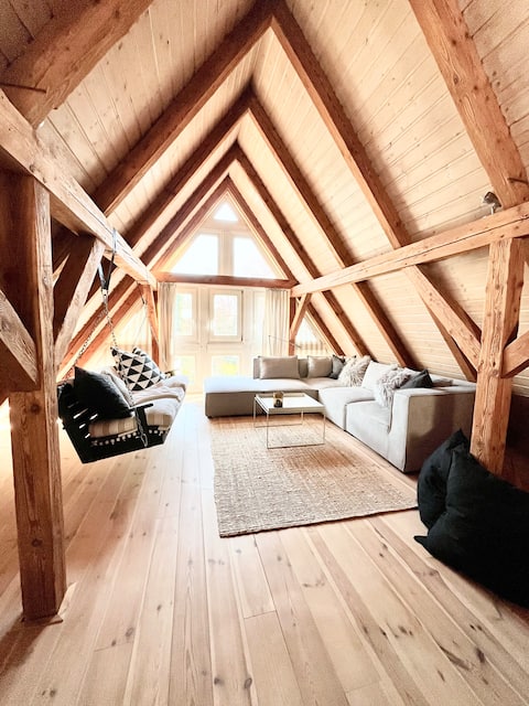Entire floor in a farmhouse in the countryside