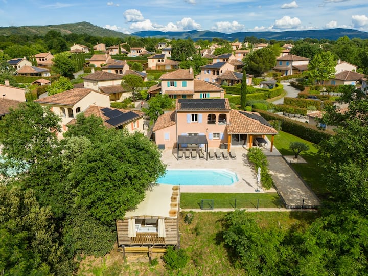 Villa Cristaux Met Privézwembad Aan De Rivier - Vallon-Pont-d'Arc