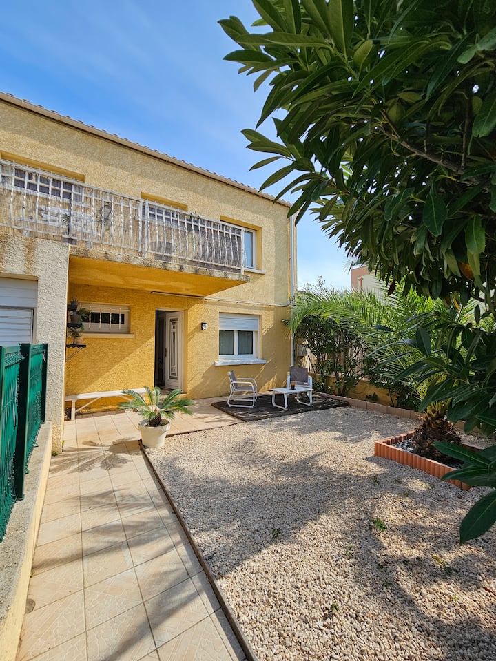 Appartement Dans Villa Avec Jardin Proche Plage - Valras-Plage