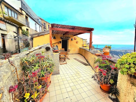 A terrace on the Jonian sea