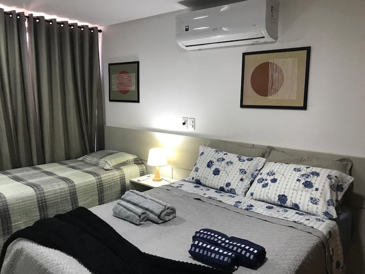 เตียงคู่และเตียงเดี่ยวพร้อมฟูกเสริม 