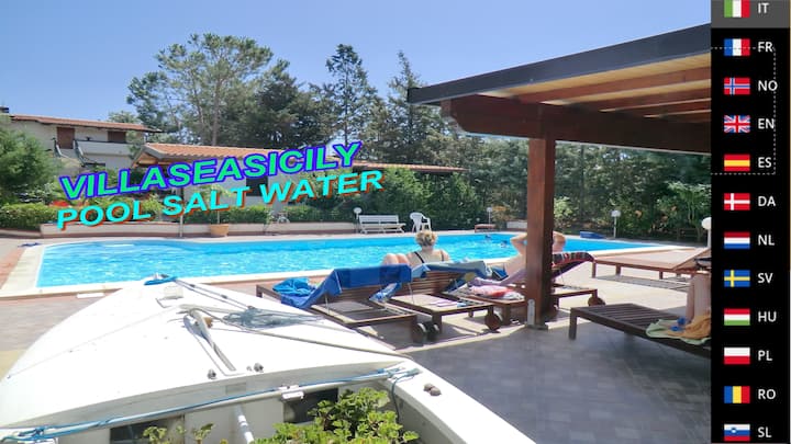 Esclusive Villaseasicily,piscine Eau Salée,24 Pn. - Balestrate