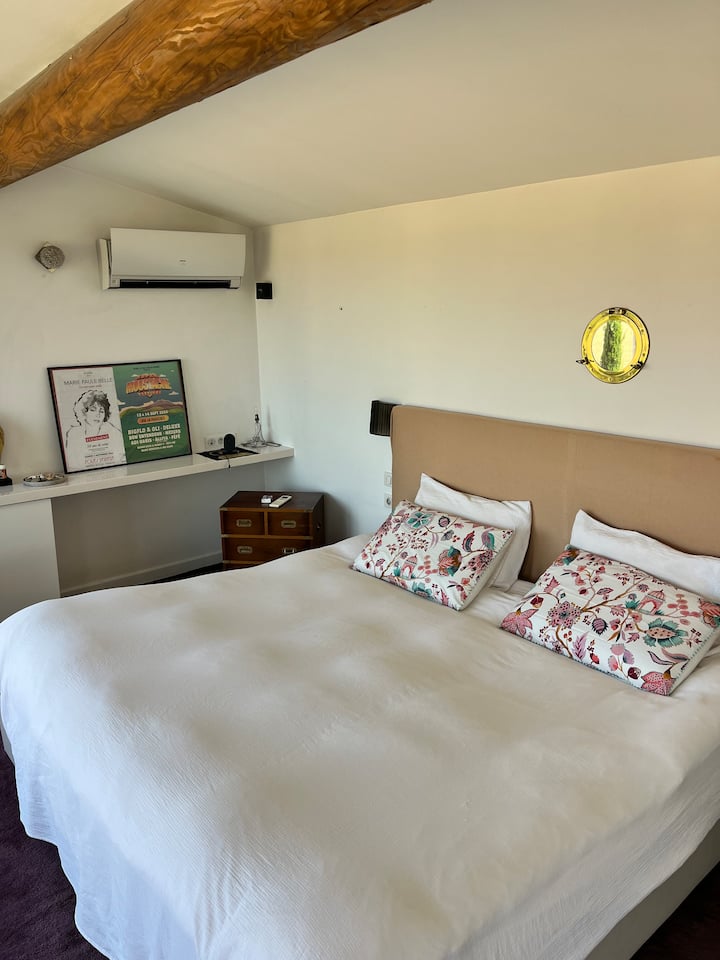 Მთავარი აპარტამენტი მინდვრების ხედებით 