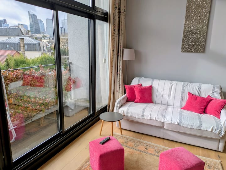 Grand Studio Vue Sur Jardins Et La Défense - La Défense