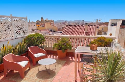 Airbnb con mejor rendimiento: Loft, private terrace city view, beach at 15 min. en San Felipe Neri