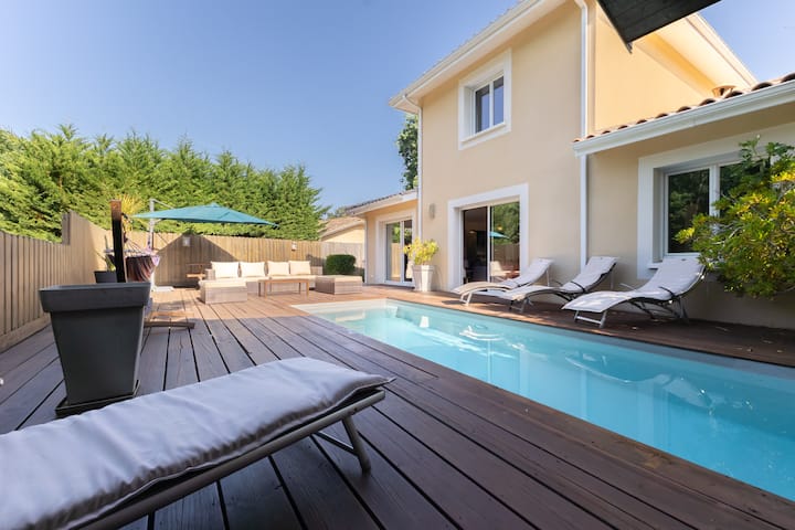 Villa Soléa  Pool, Terrace & Near The Beach - Arcachon