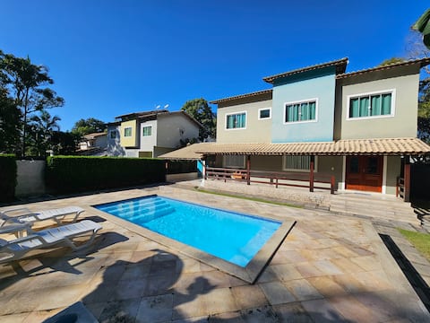 House on a rocky area, swimming pool, barbecue area and 4 en-suites